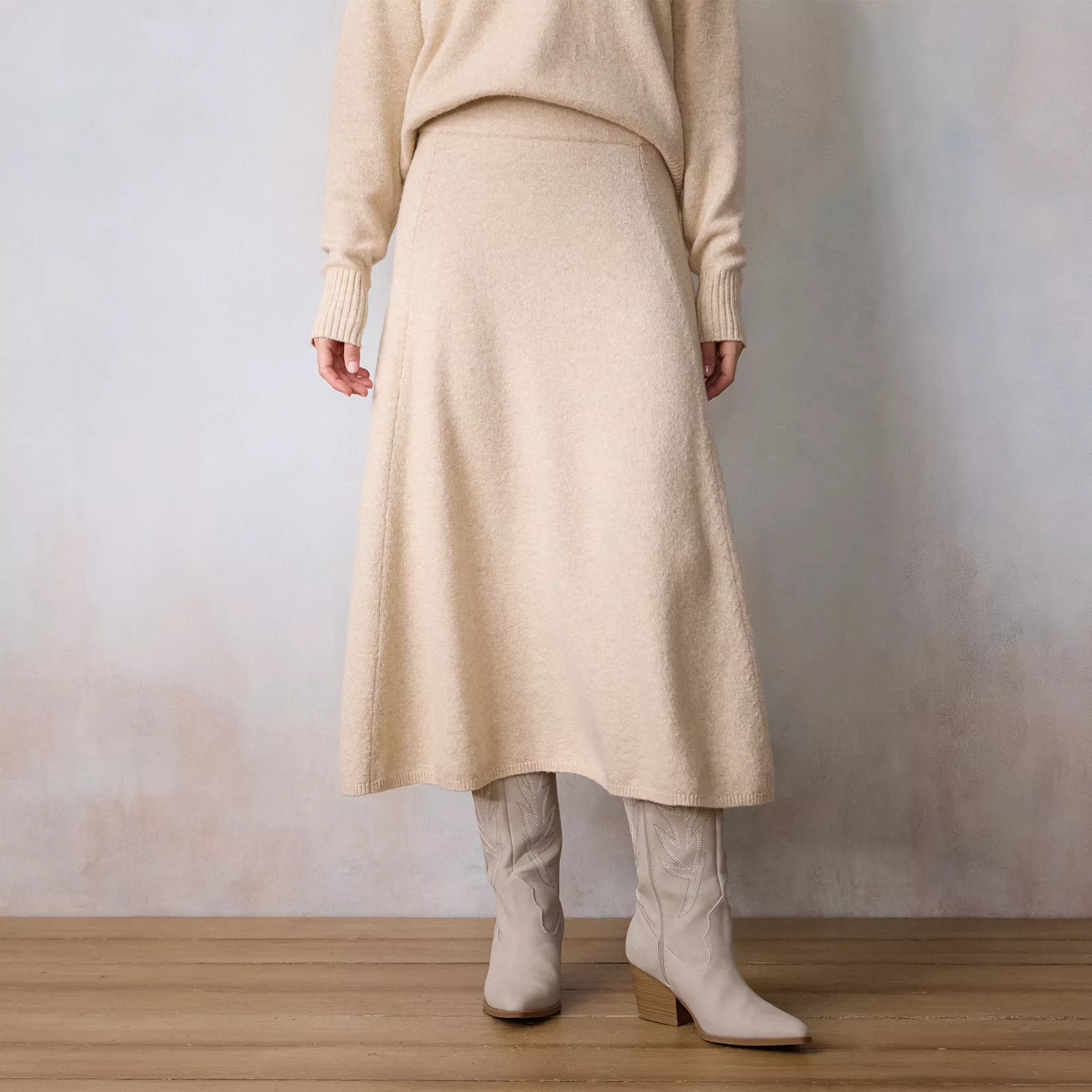 Women's LC Lauren Conrad Midi A-Line Sweater Skirt | Kohl's