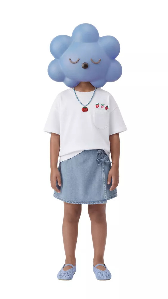 DENIM SKORT WITH BOWS | Zara US