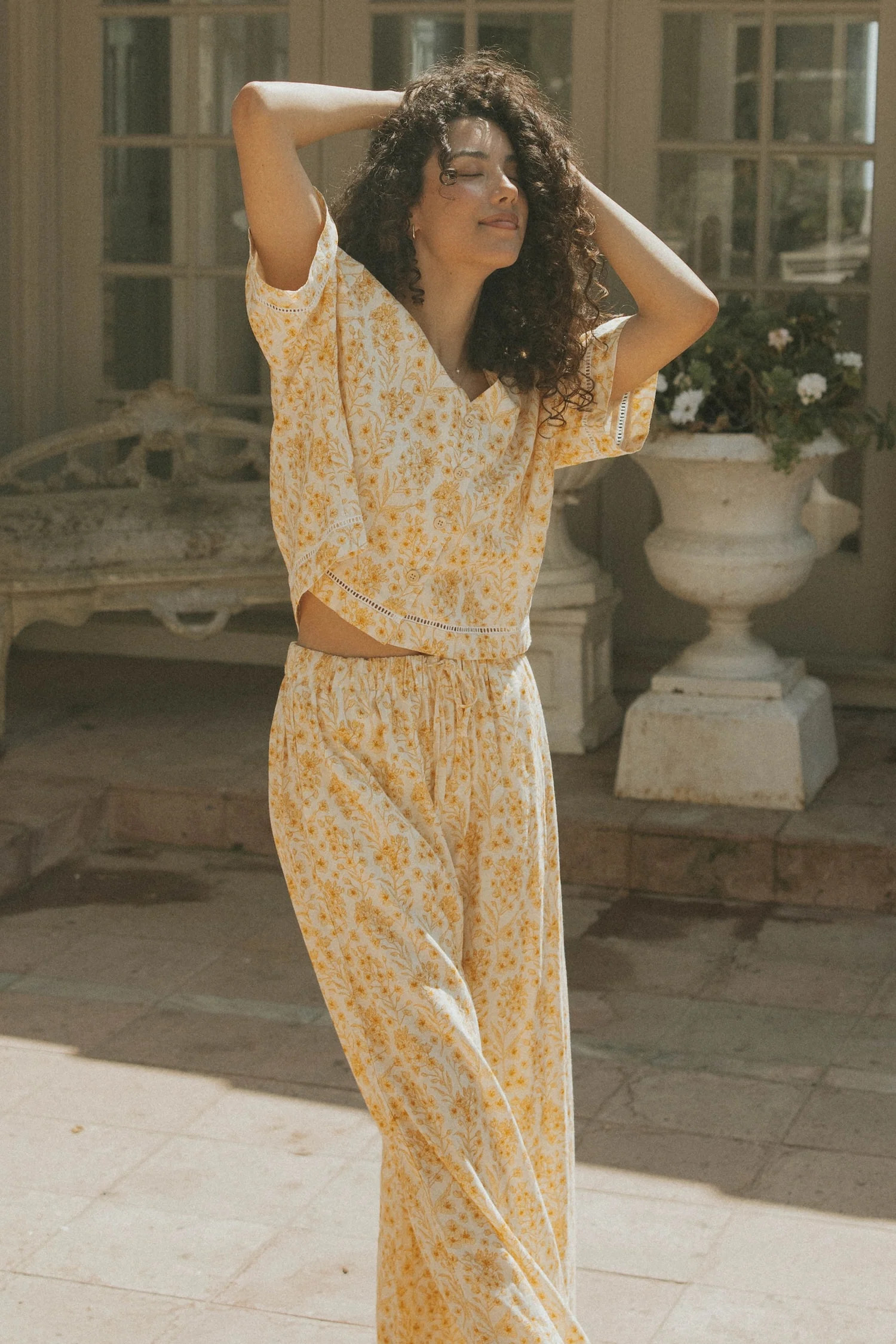 Clara Top in Honeysuckle | Floral Blouse | Altair The Label