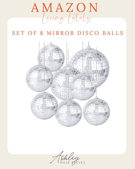 Amazon Loving Lately 
Mirror disco balls

#LTKfamily #LTKunder50 #LTKhome