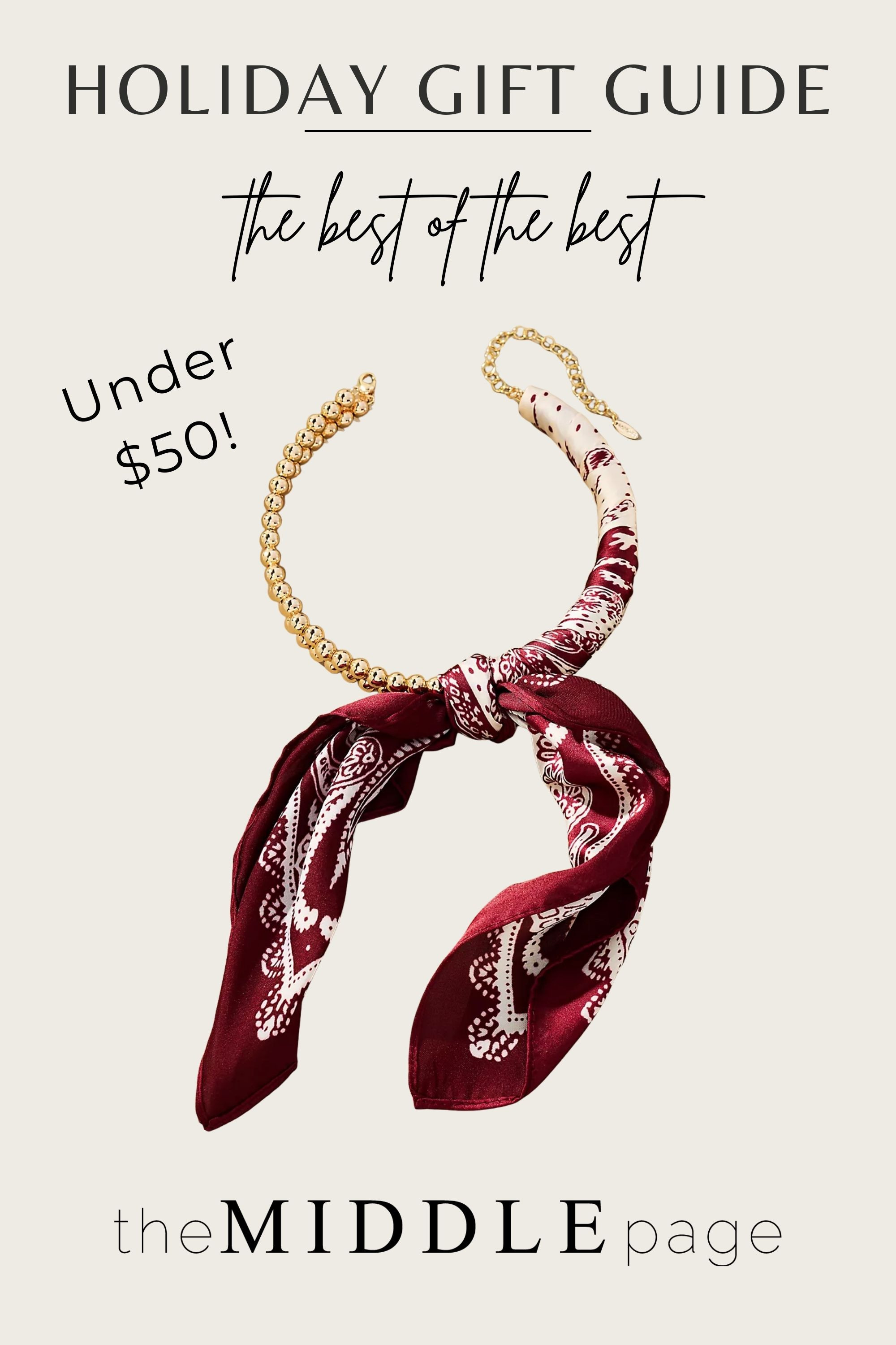 One of my favorite unique gift ideas — part scarf, part necklace, and such a statement piece. Perfect for someone who loves accessories and already has “everything.” A standout gift that feels very special. 

 #LTKGiftGuide #LTKHoliday #LTKFindsUnder50