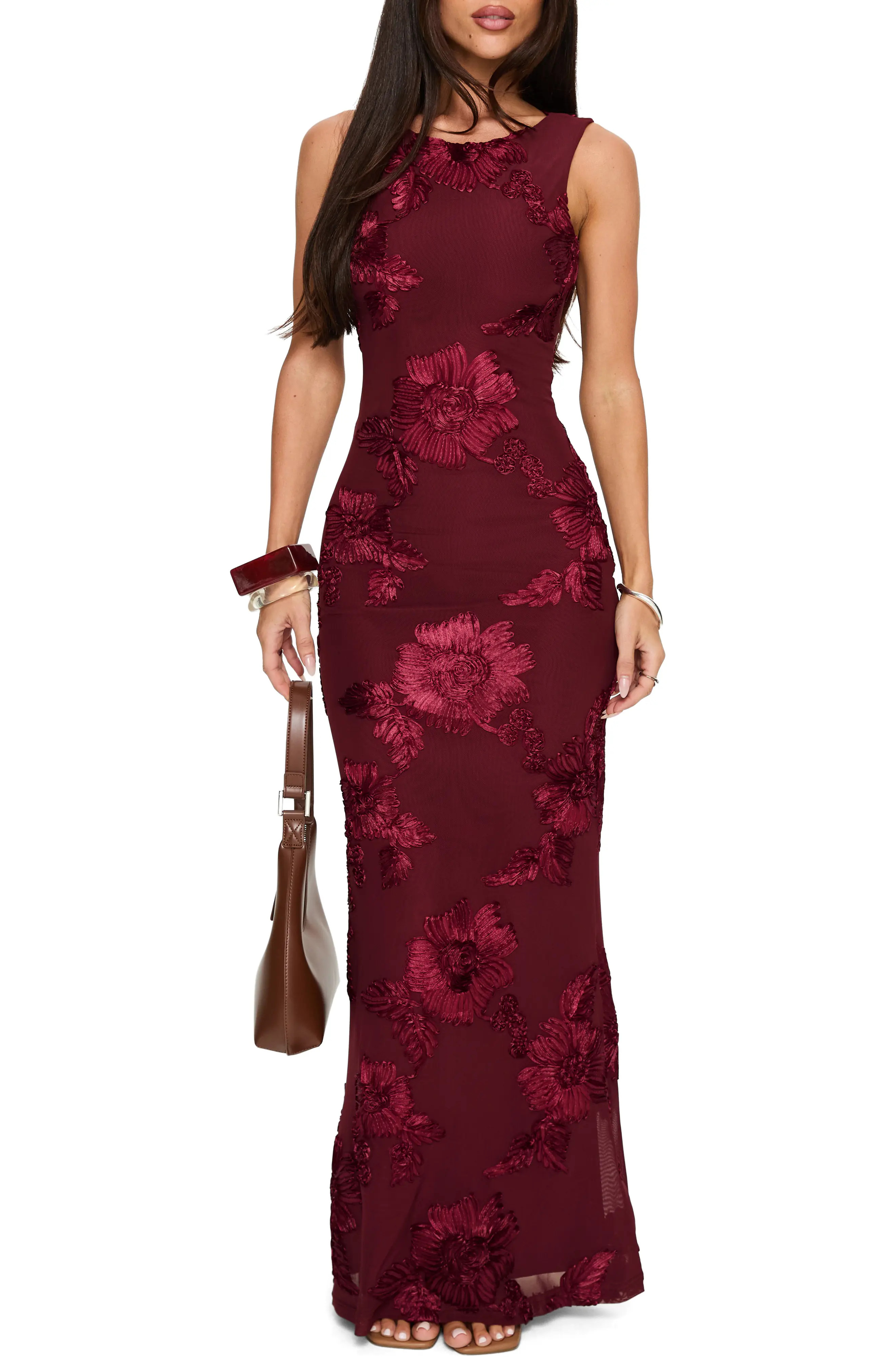Princess Polly Fionna Floral Sleeveless Maxi Dress (Women) | Nordstrom | Nordstrom