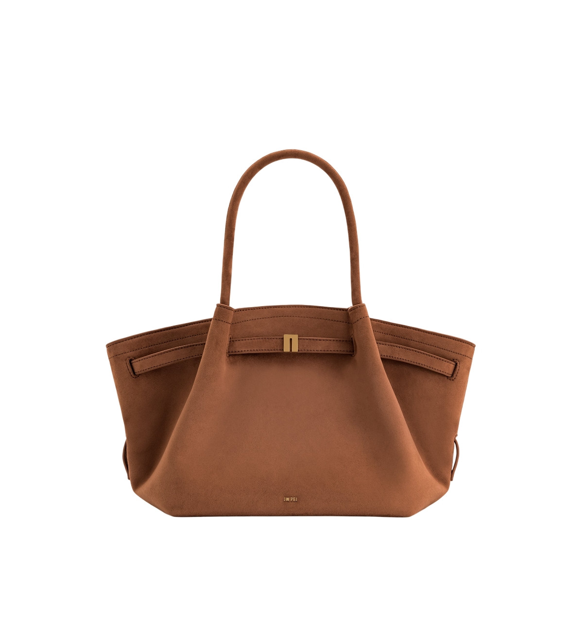 Jw Pei Hana Medium Suede Tote Bag - Brown | Macy's