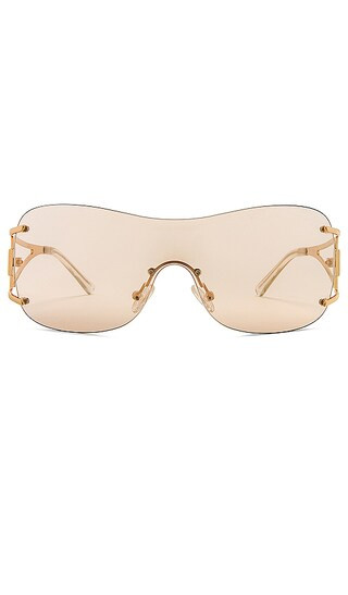 Le Fame in Gold & Champagne Tint Flash Mirror | Revolve Clothing (Global)