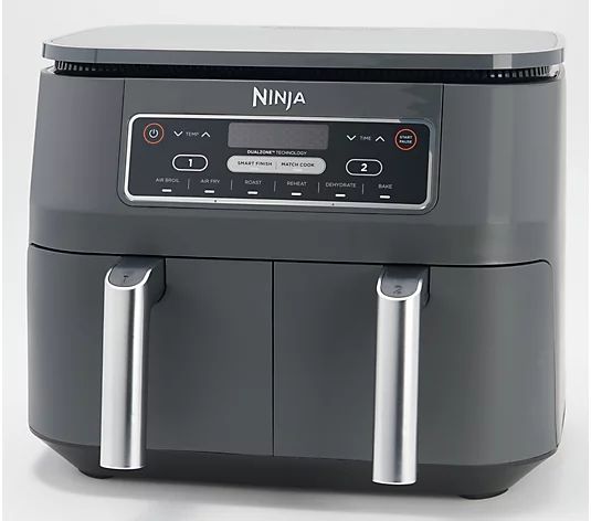 Ninja Foodi 8-qt 6-in-1 Dual Zone Air Fryer w/ Extra Racks & Skewers | QVC