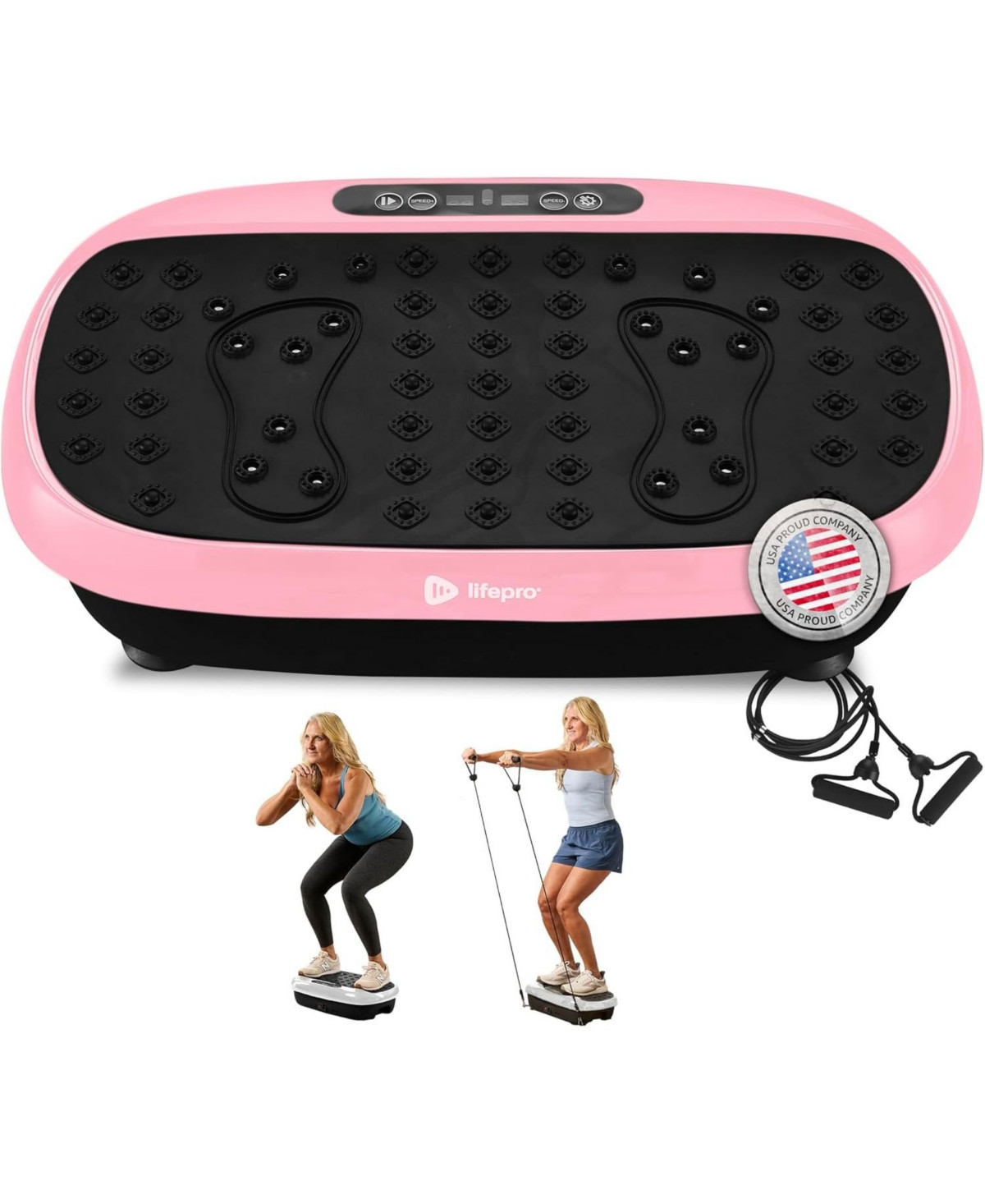 Lifepro Vibration Plate Exercise Machine – Full Body Platform with Magnetic Acupoints for Muscle Toning, Lymphatic Drainage & Recovery | Macy's