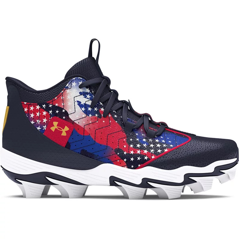 Under Armour Boys' Harper 9 USA Baseball Cleats Navy Blue/Red, 1 - Youth Baseball at Academy Sports | Academy Sports + Outdoors