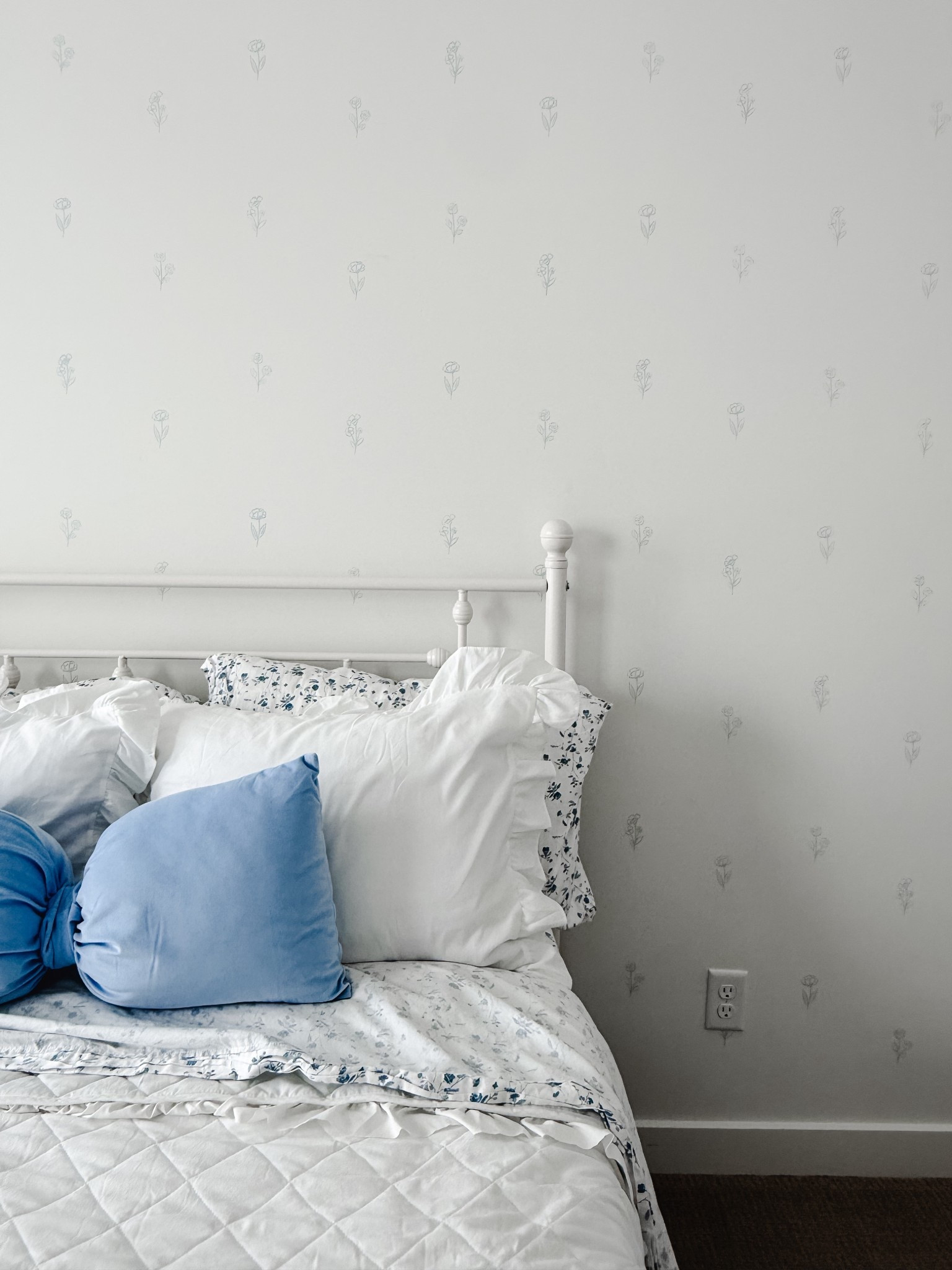 Ellerie’s blue floral bedroom 

#LTKHome #LTKKids
