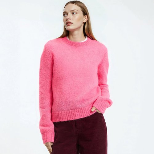 Chunky Knit Jumper with Crew Neck | La Redoute (UK)