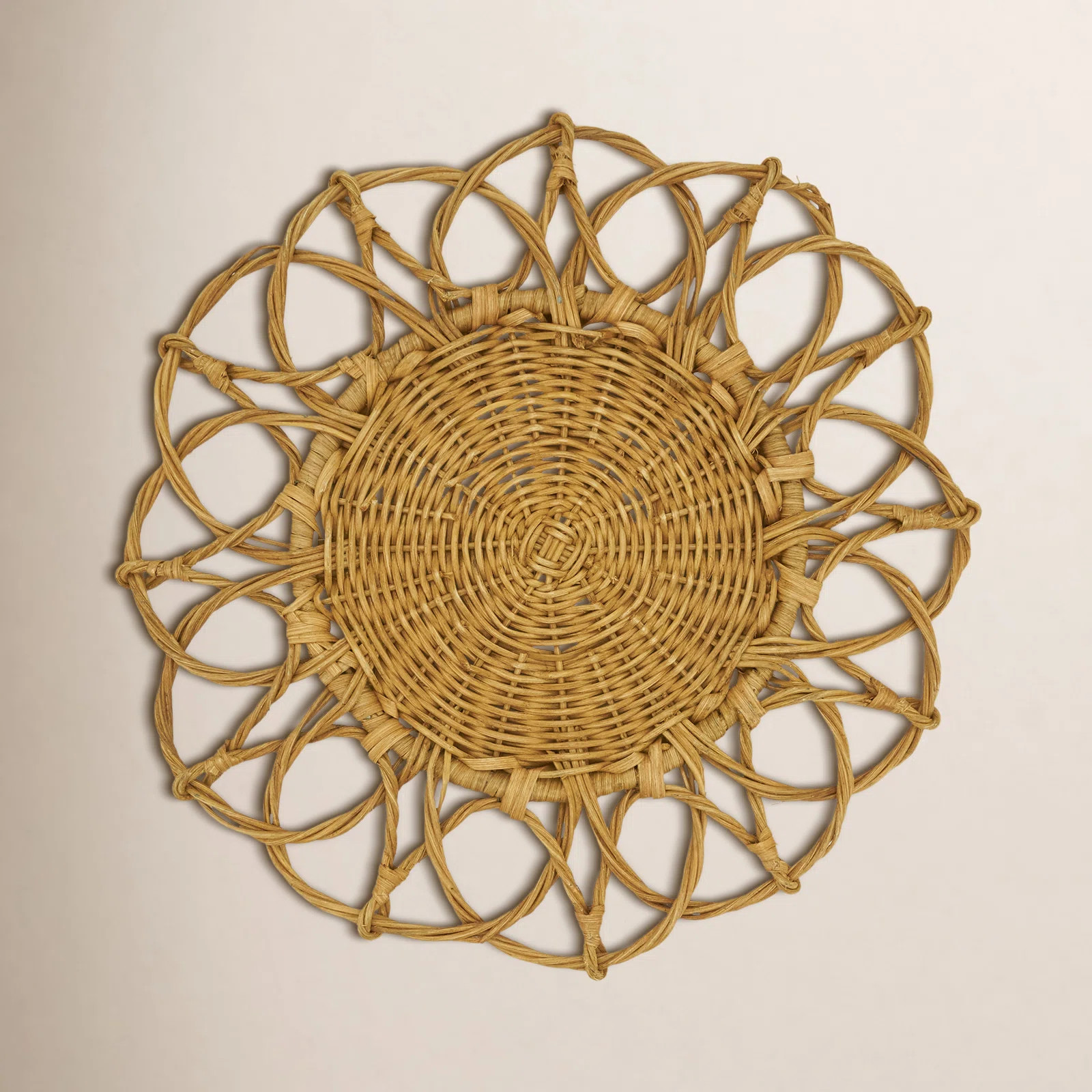 Nicola Rattan No Pattern Round Placemat (Set of 4) | Wayfair North America