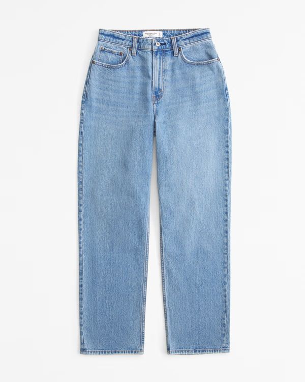 Women's Curve Love High Rise Vintage Straight Jean | Women's Bottoms | Abercrombie.com | Abercrombie & Fitch (UK)