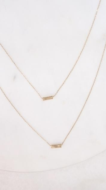 Alicia Gold Bar Necklace | Kiki LaRue Boutique
