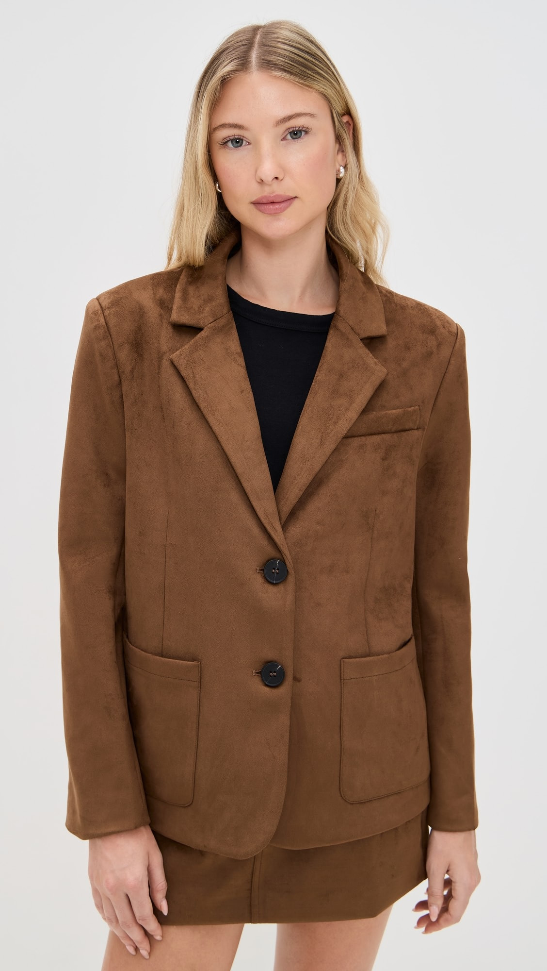 Ember Faux Suede Blazer | Shopbop