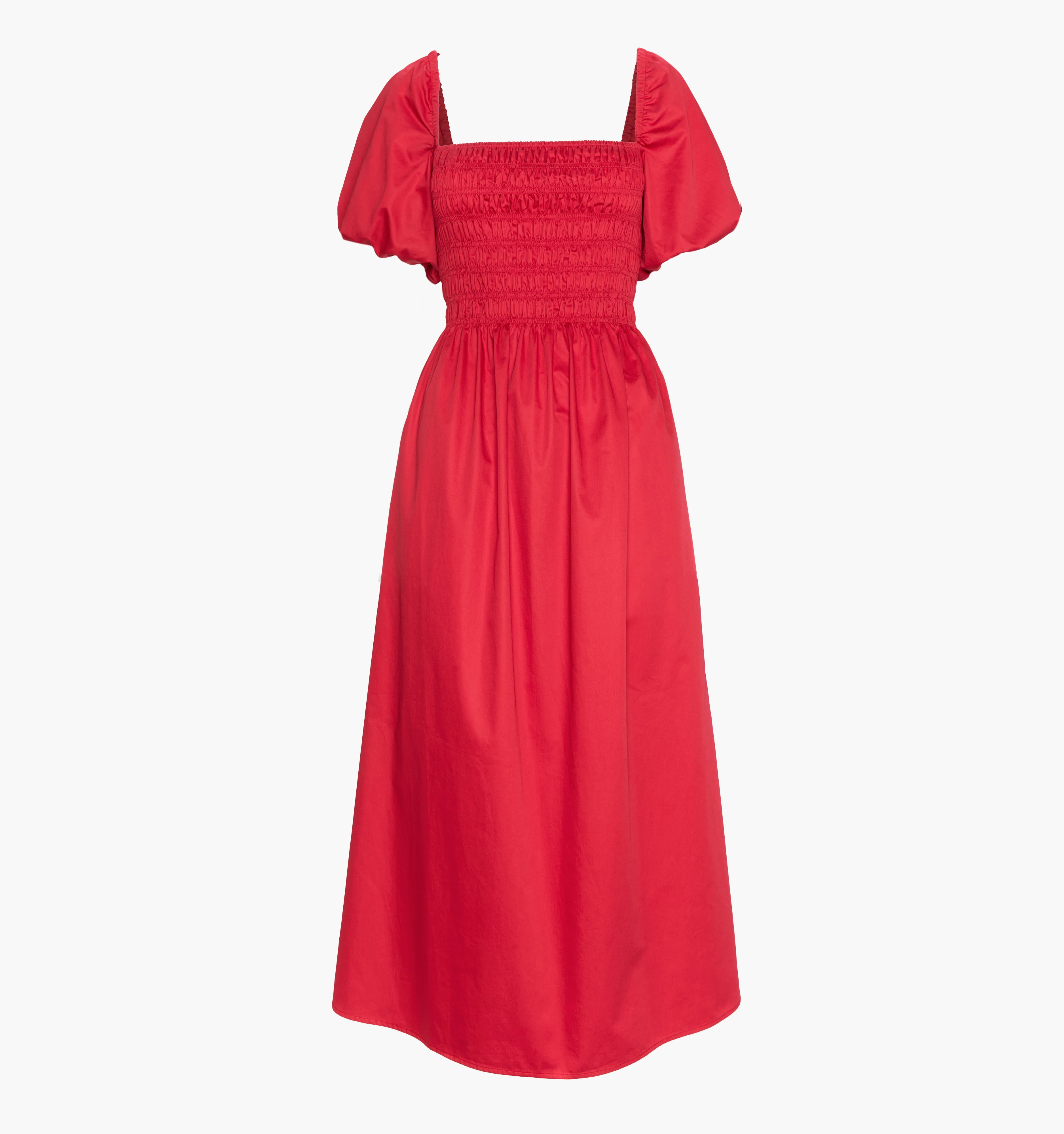 The Julia Dress | Carmine Red / XXXS | ® | 100% Cotton | Hill House Home | Hill House Home US