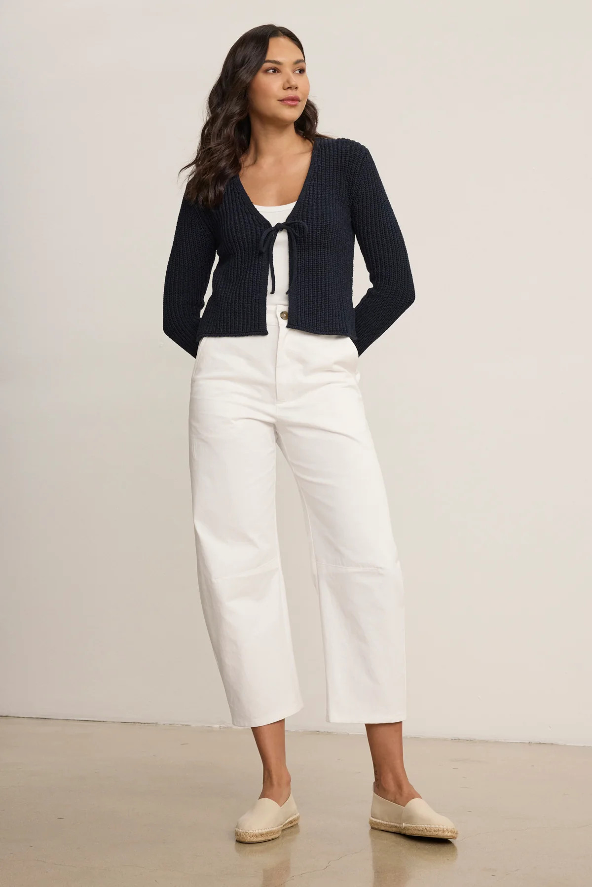 ALEXIS COTTON TWILL CURVED LEG PANT | Velvet by Graham & Spencer