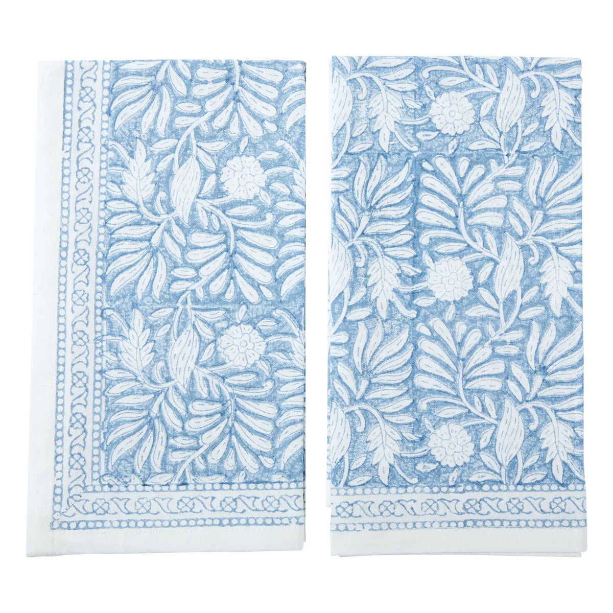 Jasmine Napkins Blue, Set of 4 | Amanda Lindroth