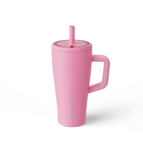 BrüMate Era 20 oz Tumbler with Handle and Straw | 100% Leakproof Insulated Tumbler with Lid and Straw | Made of Stainless Steel | Cup Holder Friendly Base | 20oz (Primrose) | Amazon (US)