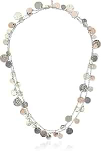 Nine West "Classics" Tri Tone Strand Necklace, 42" | Amazon (US)