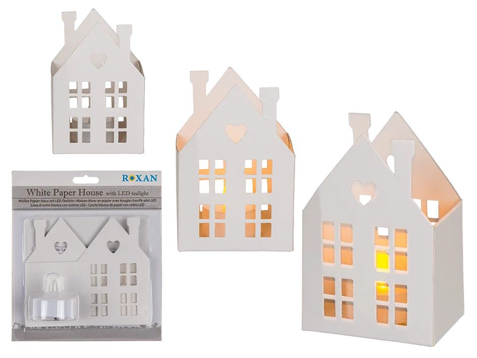 White Paper House with LED Light - Walmart.com | Walmart (US)