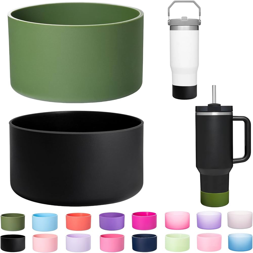 2-Pack Silicone Boot for Stanley 40 30 oz Quencher Adventure Tumbler, Bottom Boot for Stanley Ice... | Amazon (US)
