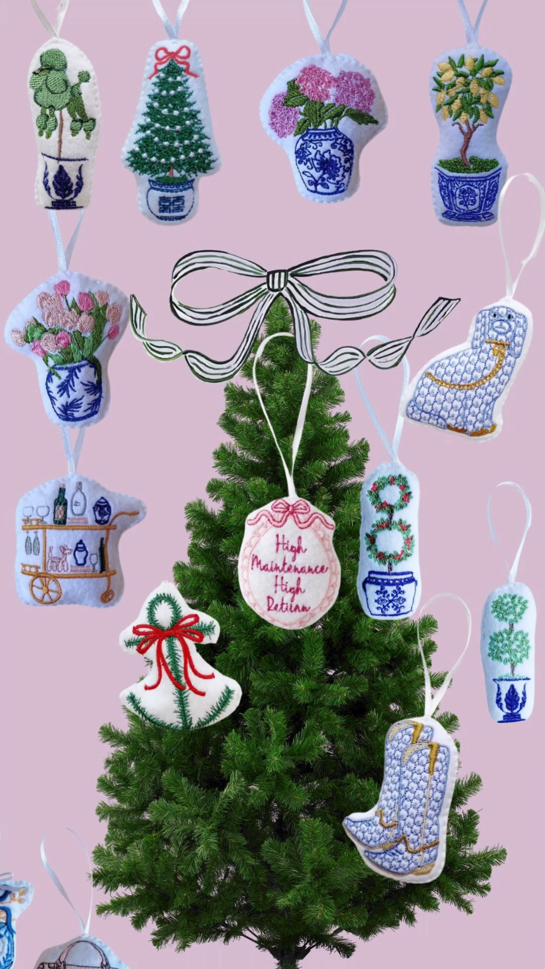 My fave handmade embroidered Christmas ornaments! 

#LTKHome #LTKHoliday
