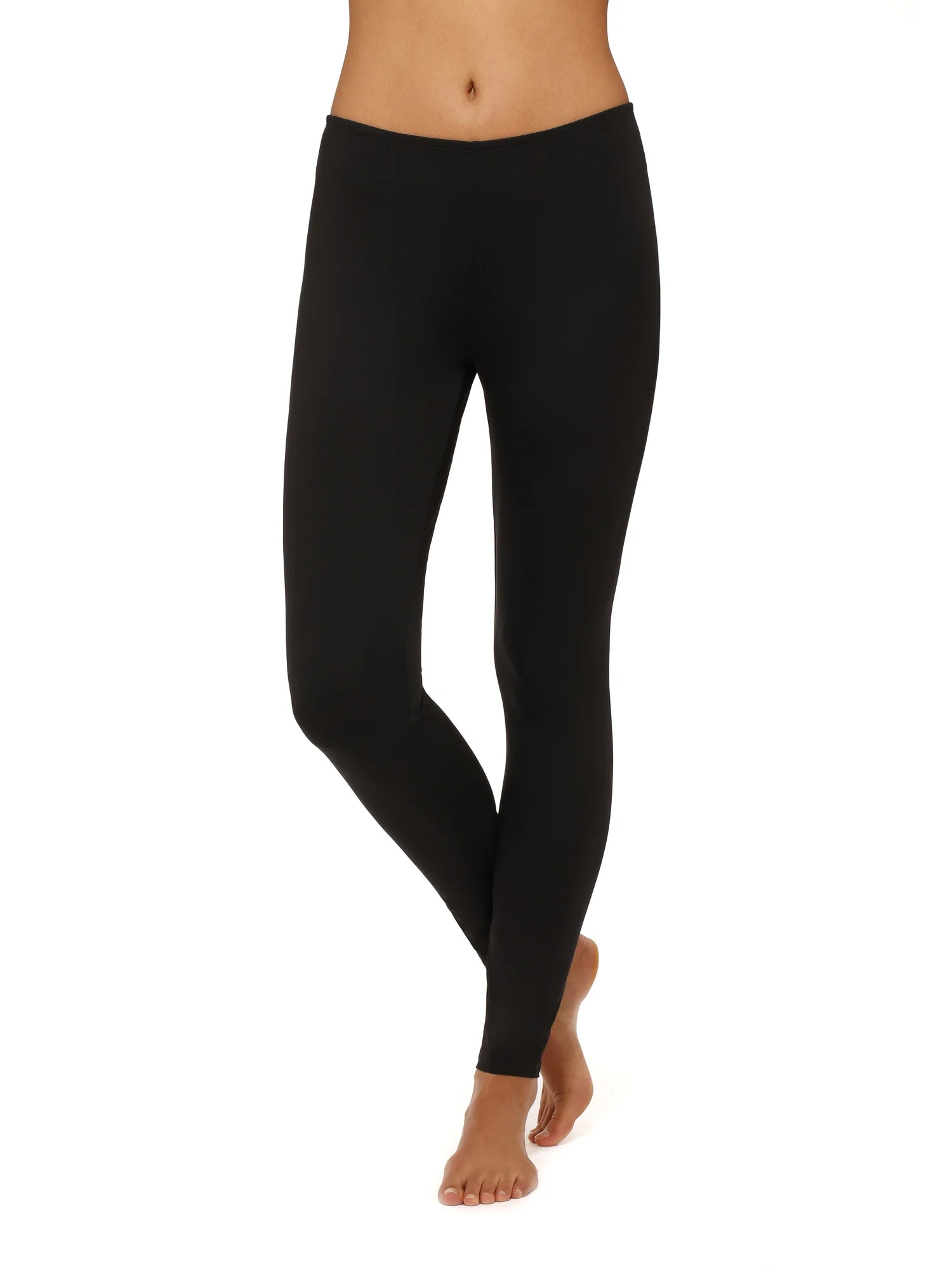 ClimateRight by Cuddl Duds Women's and Women's Plus Stretch Microfiber Base Layer Legging - Walma... | Walmart (US)