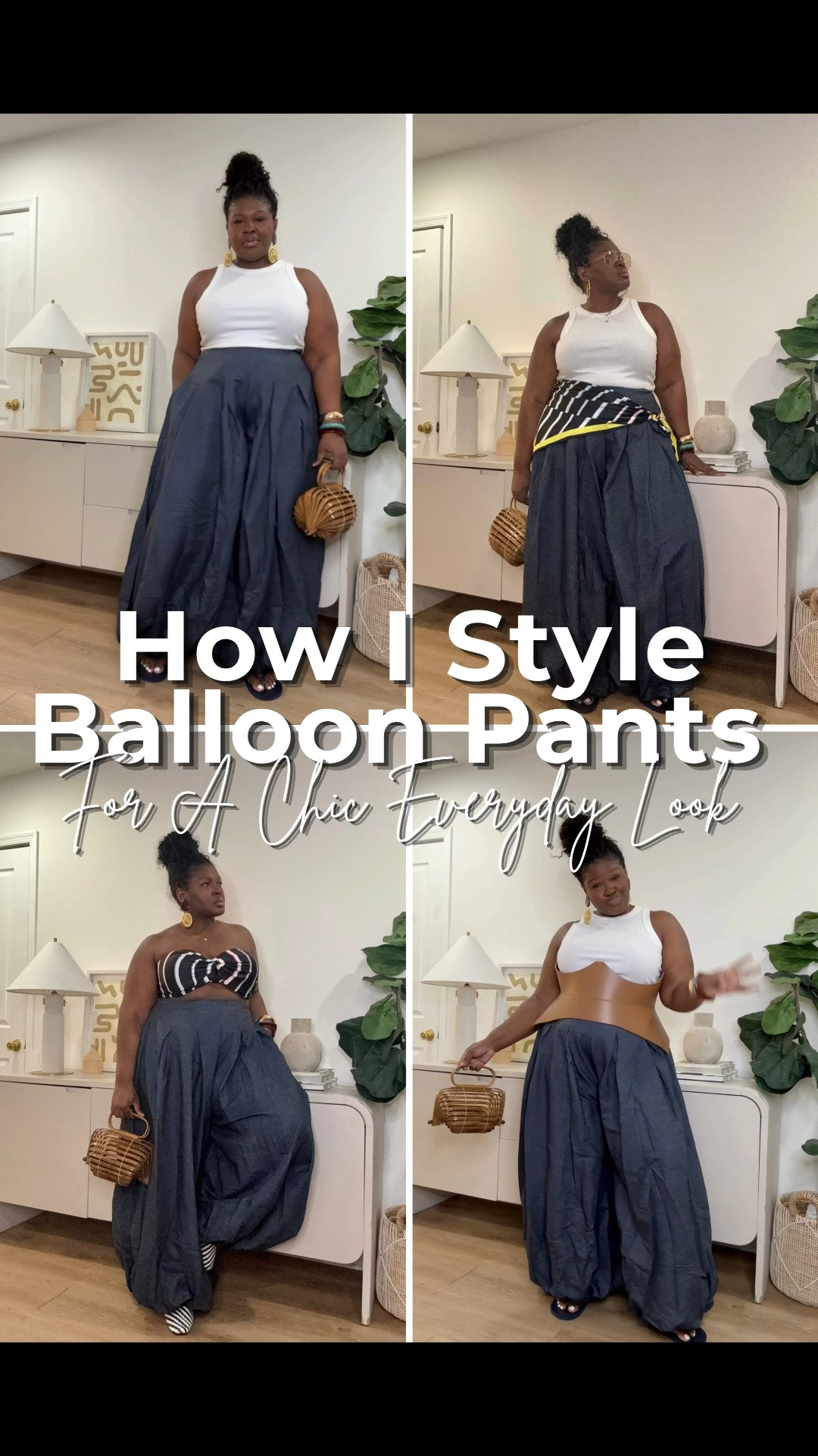 How I style balloon pants for a chic everyday look. If you love outfits that feel comfortable but still look elevated, balloon pants are worth trying. Pair them with fitted tops, statement accessories, or heels to balance the volume and create an effortless silhouette. Perfect for brunch, casual work outfits, travel days, and everyday style Balloon pants outfit ideas, wide leg pants outfit, how to style balloon pants, curvy fashion outfits, midsize fashion, plus size outfit ideas, chic casual outfits, comfortable workwear outfits, everyday outfit inspiration, elevated casual style

#LTKootd #LTKSeasonal #LTKMidsize