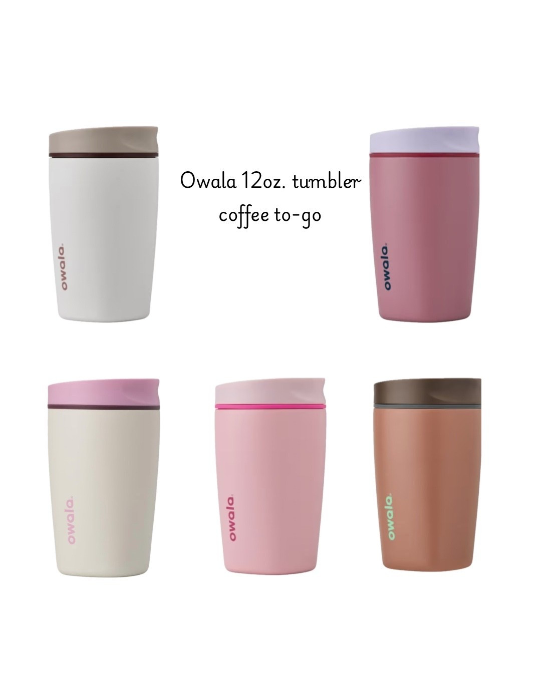 12oz. Owala tumbler for coffee to go! I’m always on a rush out the door and these are perfect! 

#LTKfitnessgoals #LTKmorningroutine #LTKTravel