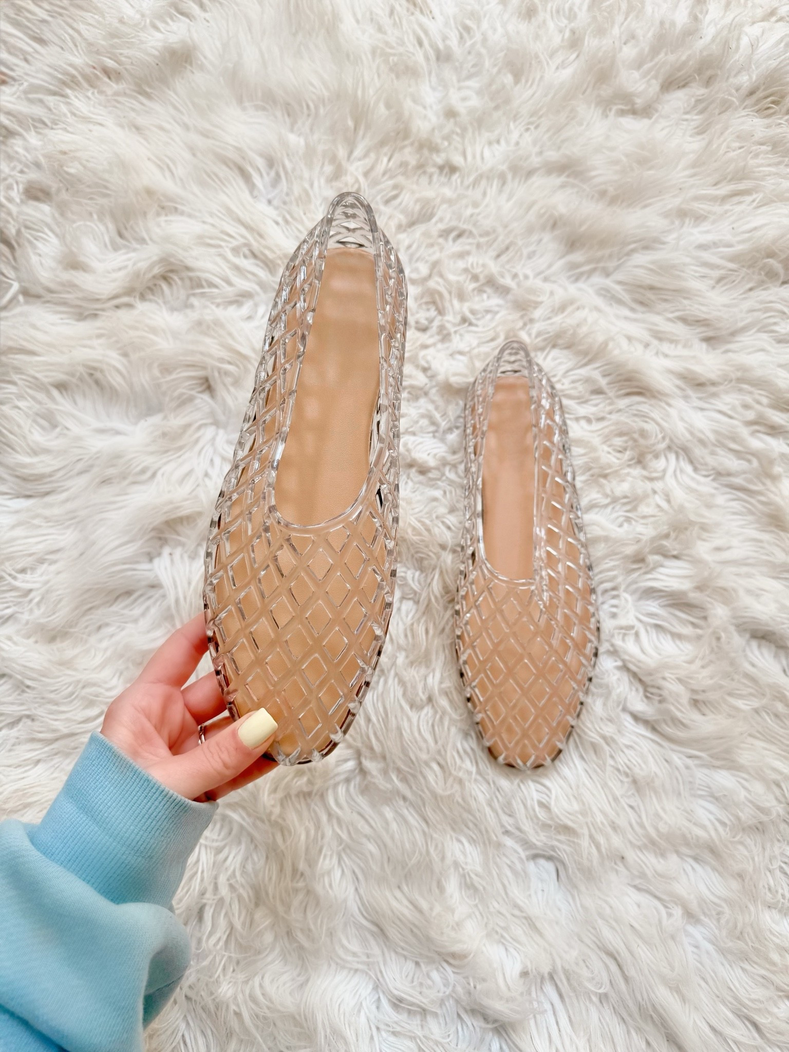 Jelly flats back in stock! 
Summer shoes, jelly shoes, Amazon shoes

#LTKSaleAlert #LTKootd