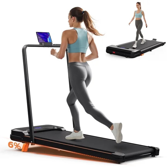 Primy Walking Pad with Incline and Handle, 4 in 1 Compact Under Desk Treadmill for Walking Joggin... | Walmart (US)