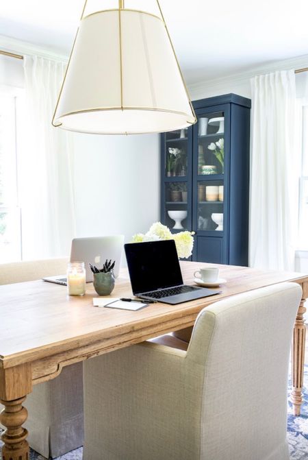 Another way to set up a work or study space! Bonus: you can share and use for more purposes like arts & crafts! 

Stylish office, ideas, study, craft , office desk, chair

#LTKBacktoSchool #LTKhome