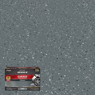 Rust-Oleum RockSolid 180 oz. Dark Gray Polycuramine 2.5 Car Garage Floor Kit-365195 - The Home De... | The Home Depot