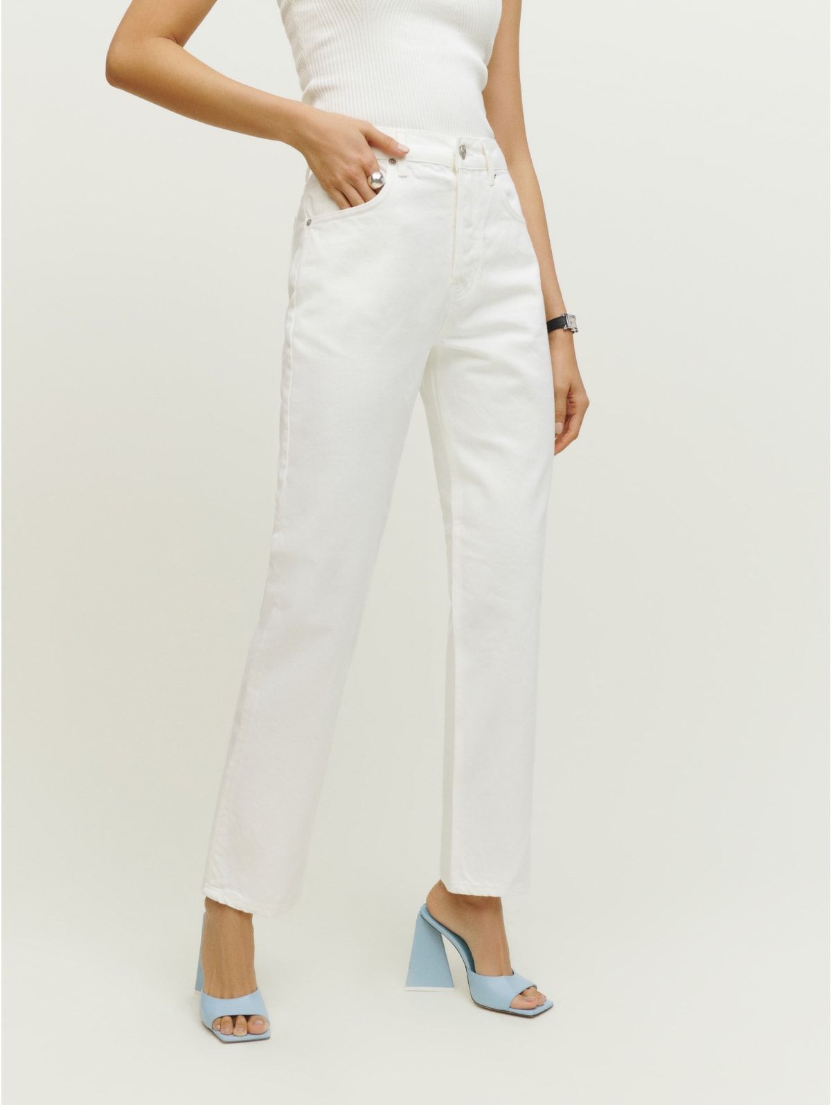 Casey Mid Rise Relaxed Straight Jeans | Reformation (US & AU)