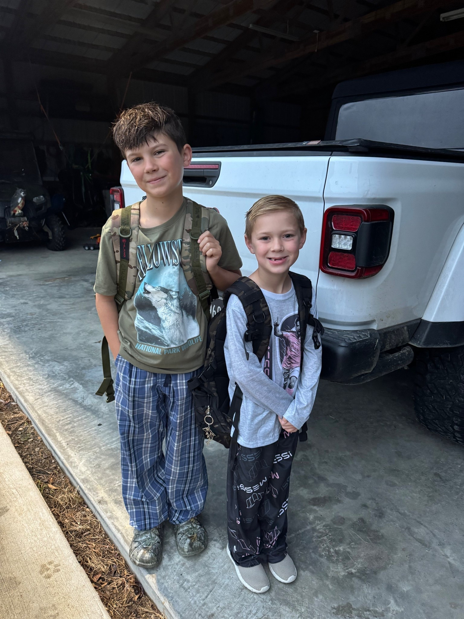 Pajama day for the boys at school & these affordable Walmart PJs are too cute & so comfy! 

Brewer was pumped to find a Messi pair , his fave !!
& Beckett’s tee shirt is a regular tee and can also be worn with other outfits! 
Can you believe the kid is wearing a men’s small in those pants?! They’re tightened all the way in the waist but the fact that we can make them work blew my mind! Now he’ll be able to grow into them & keep them for quite some time! 

#LTKKids #LTKFindsUnder50