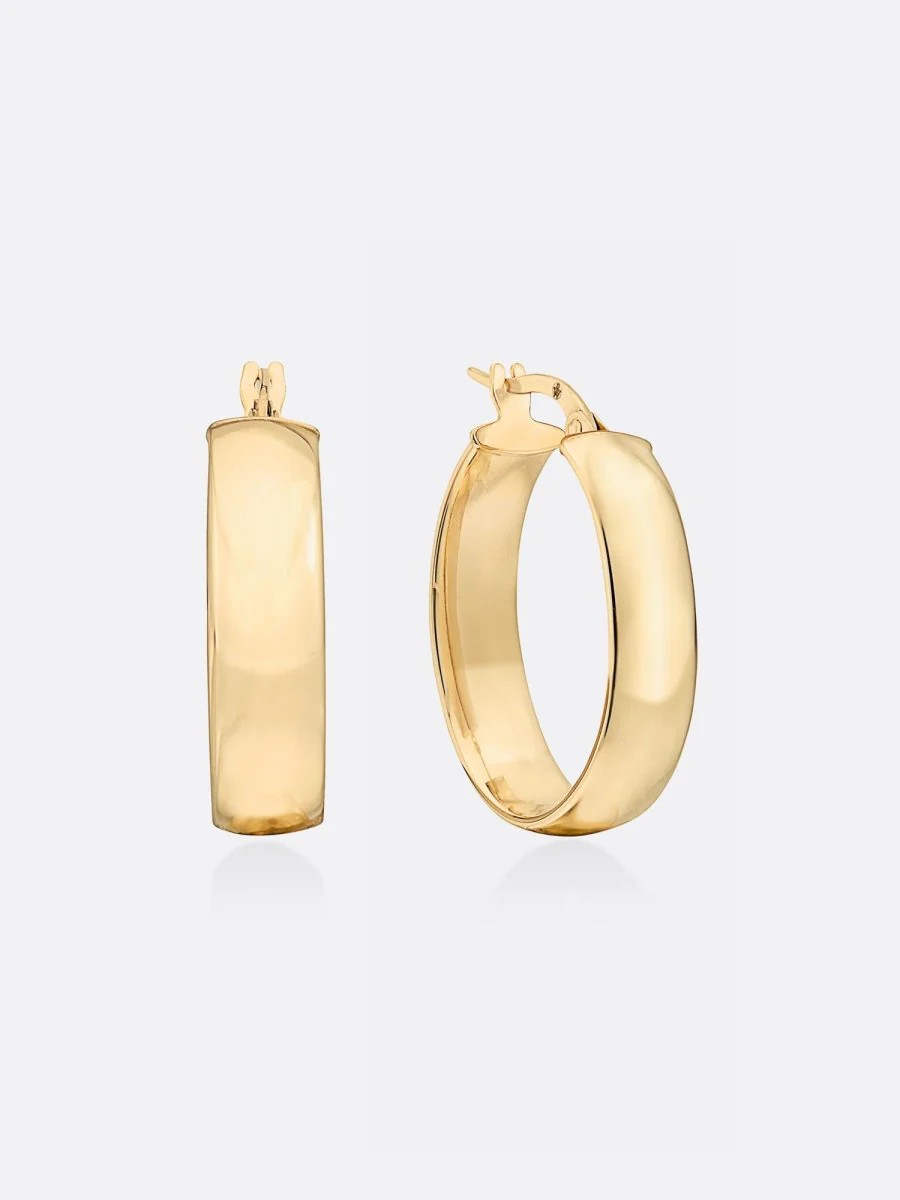 Brochu Walker | Women's Fine Jewelry Icons Yellow Gold Oval Hoop Earrings | Brochu Walker