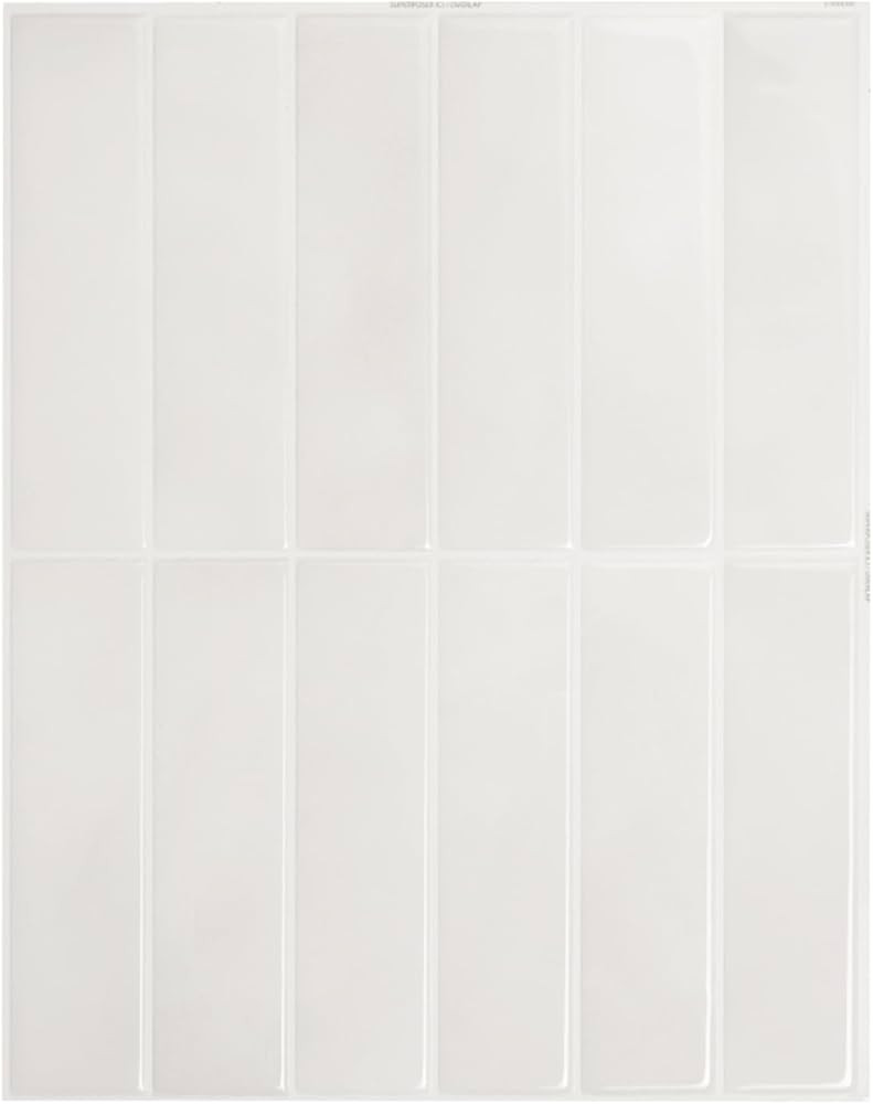 SMART TILES Peel and Stick Backsplash - 5 Sheets of 11.43" x 9" - 3D Adhesive Peel and Stick Tile... | Amazon (US)
