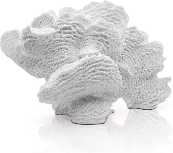White Coral Statue - Faux Coral Decor Resin Sea Reef Sculpture Tabletop Decoration for Home and C... | Amazon (US)