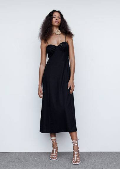 Flared corset dress -  Women | Mango United Kingdom | MANGO (UK)