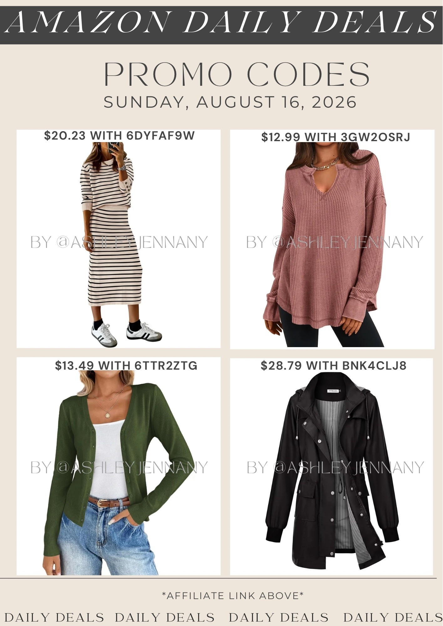 Amazon deals

#LTKSaleAlert #LTKMidsize #LTKSeasonal