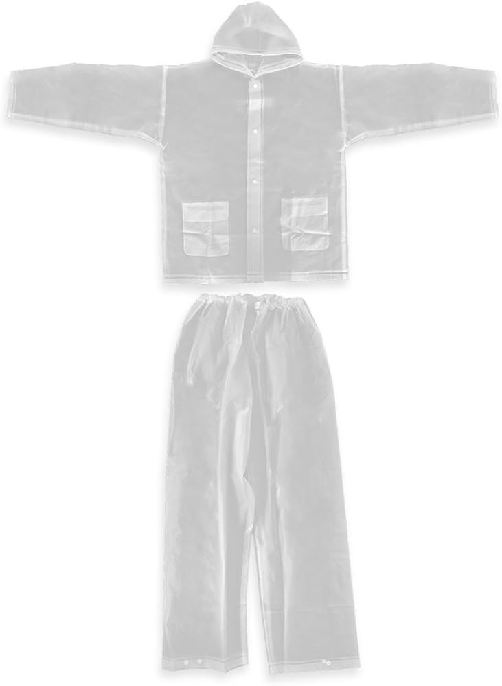 Tbest Clear Raincoat,Unisex Transparent Raincoat Rain Suit Rainwear Portable Fashionable Outdoor ... | Amazon (US)