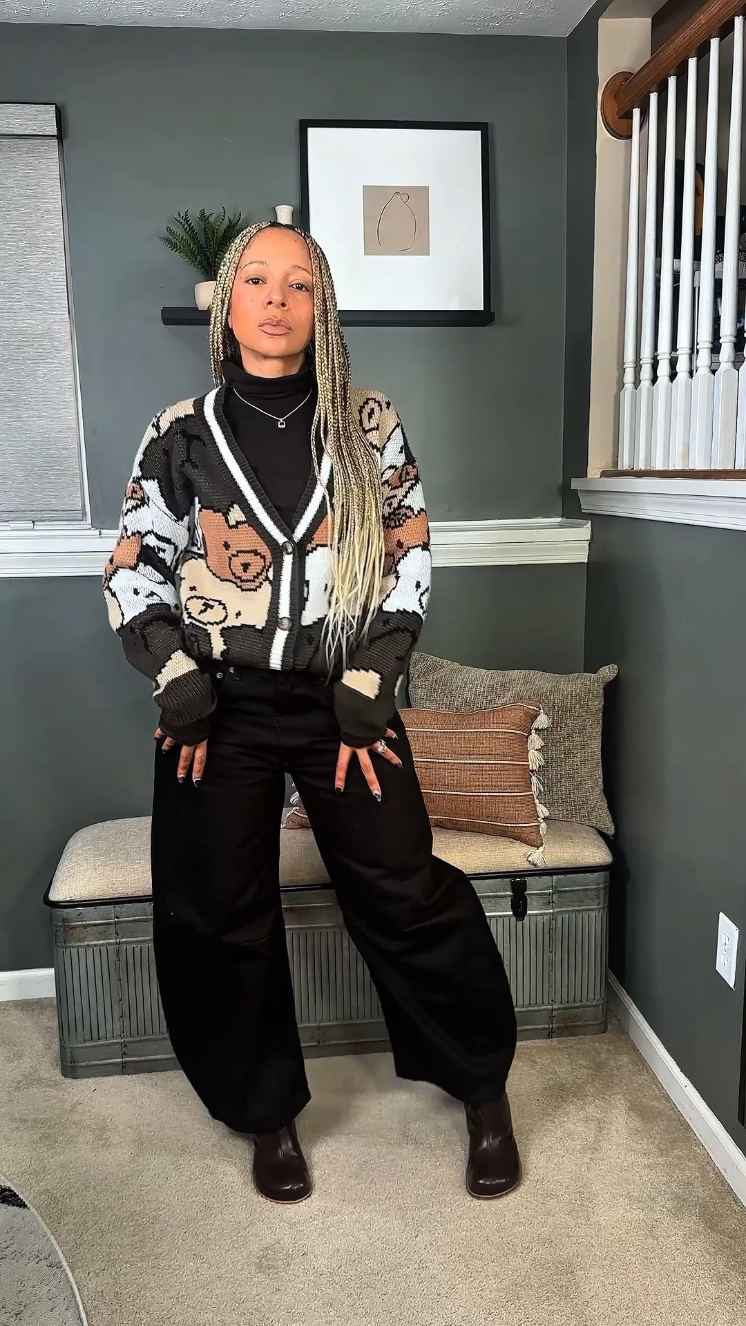 Cardigans and barrel jeans are a winning combination 👌🏽 Wearing a size 28 in the jeans.

#LTKFindsUnder100 #LTKSaleAlert #LTKgrwm