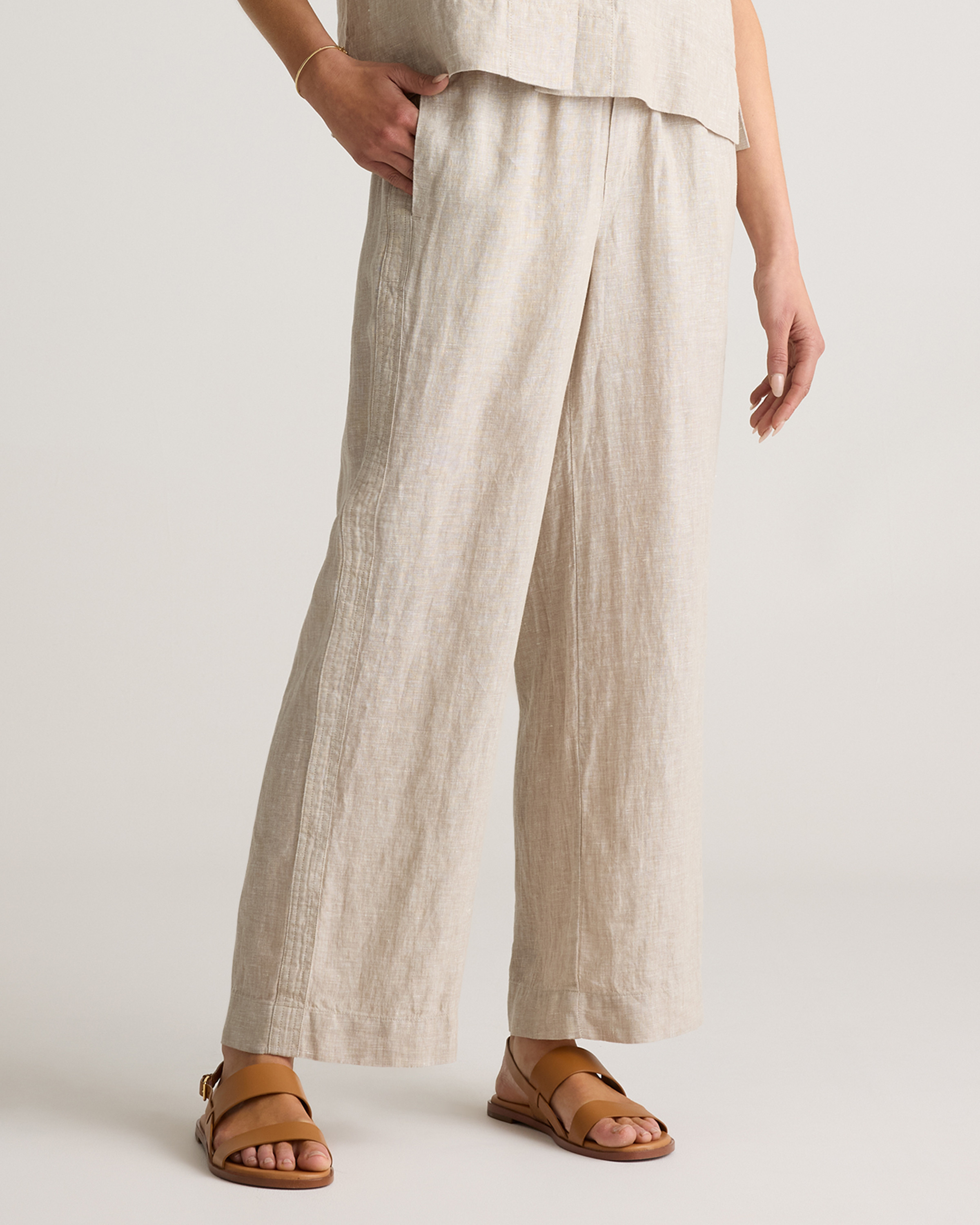 100% European Linen Wide Leg Pants | Quince