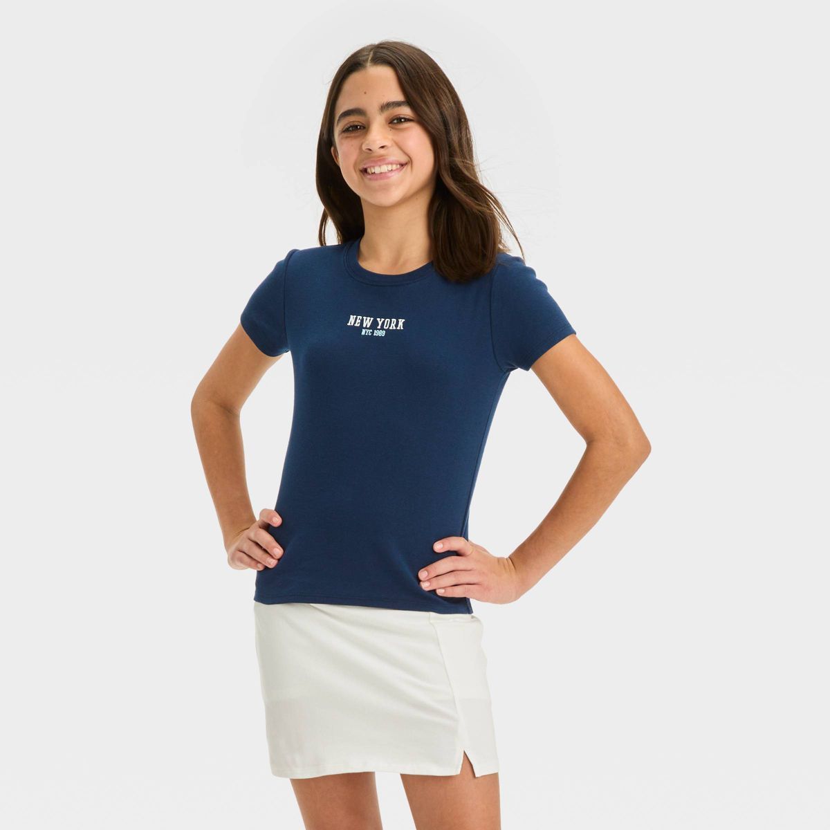 Girls' Short Sleeve Embroidered Baby T-Shirt - art class™ | Target
