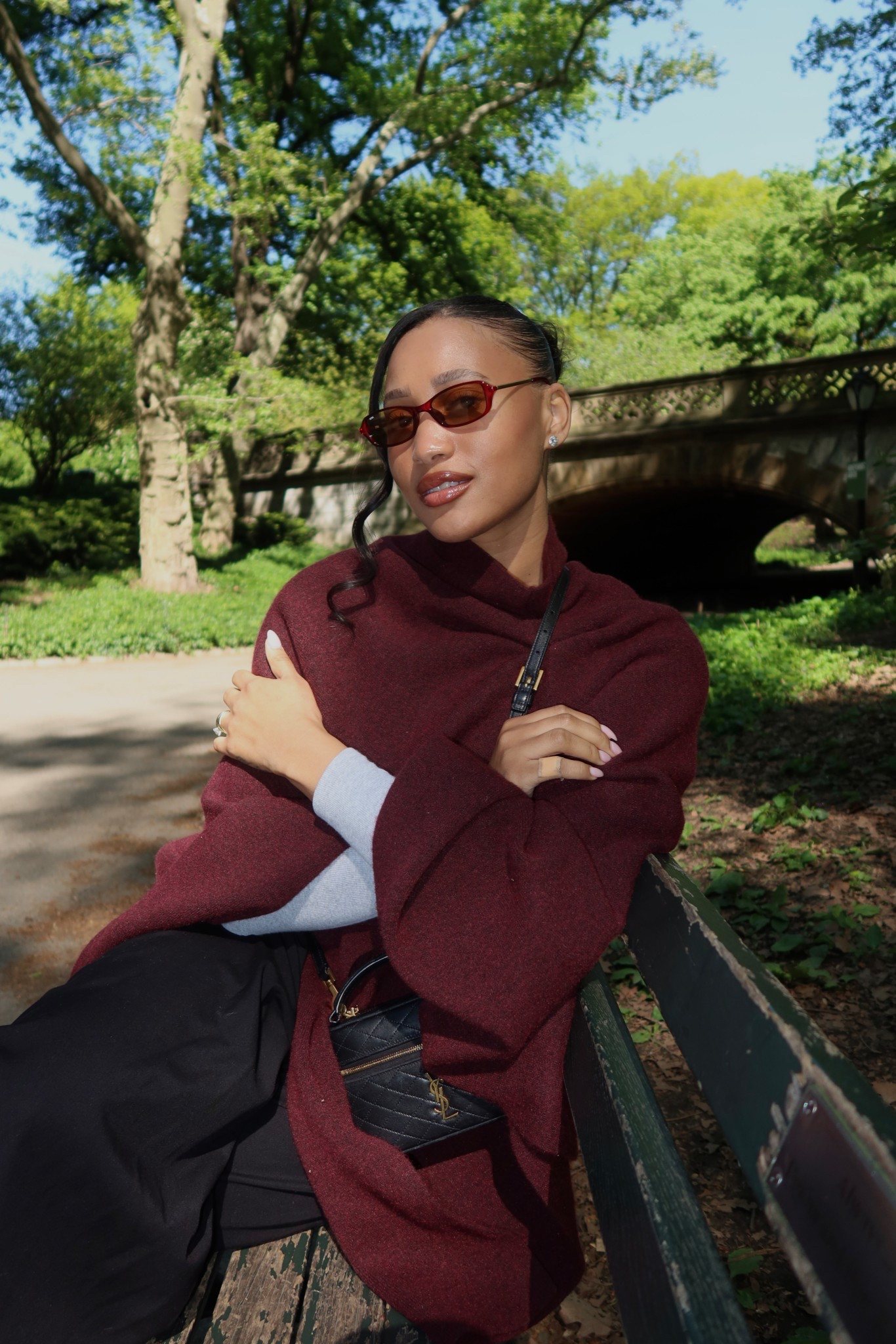 This pancho omg love a burgundy moment 🤍

#LTKTall