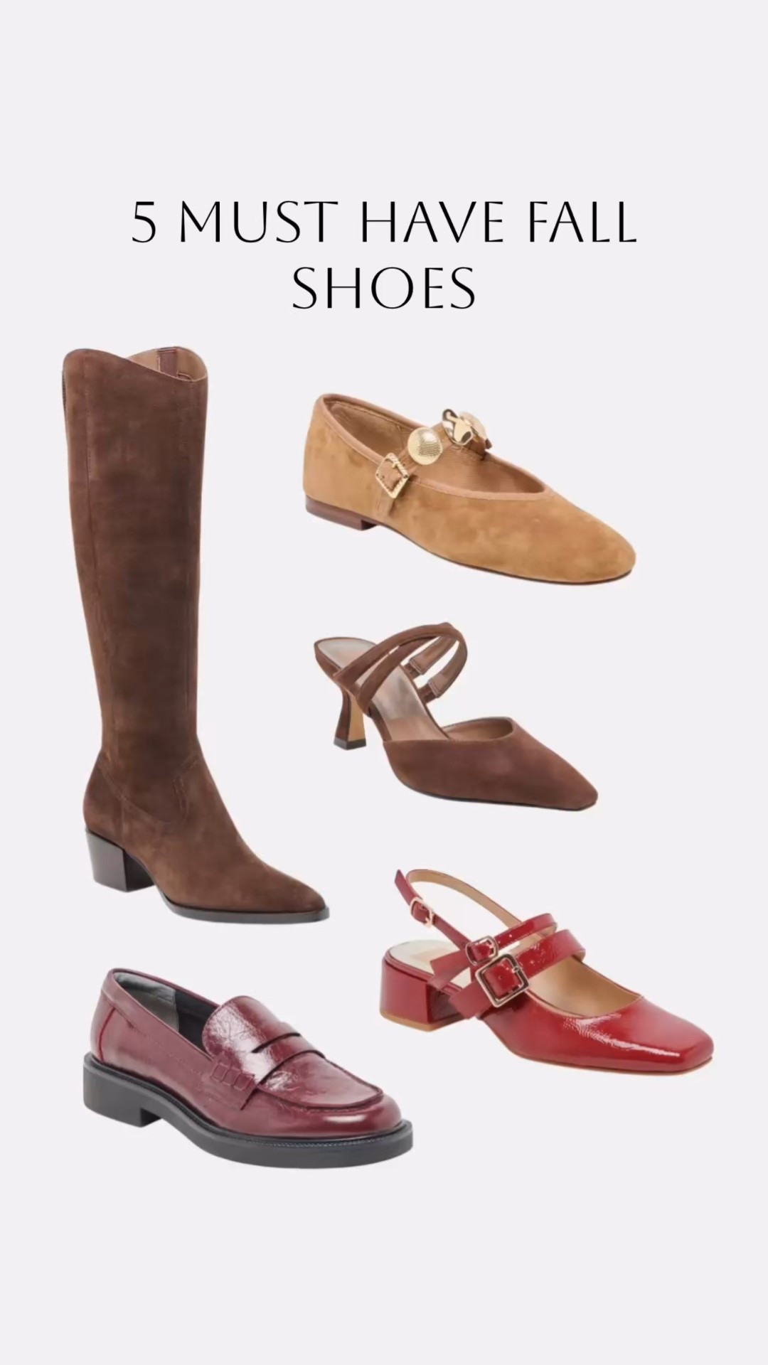 All right friends fall is almost here (or so those cool mornings keep promising me)

Sharing my picks for my favorite fall shoe trends to try tell me your favorites! 

From tall boots, suede, burgundy, chocolate brown and more you can head to my LTK to find my favored linked. 

#dolcevitashoes #dolcevitapartner
@dolcevita

#LTKStyleTip #LTKWorkwear #LTKShoeCrush