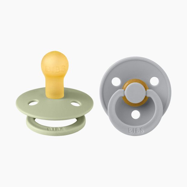 BIBS Natural Rubber Pacifier (2 Pack) in Sage/Cloud | Babylist