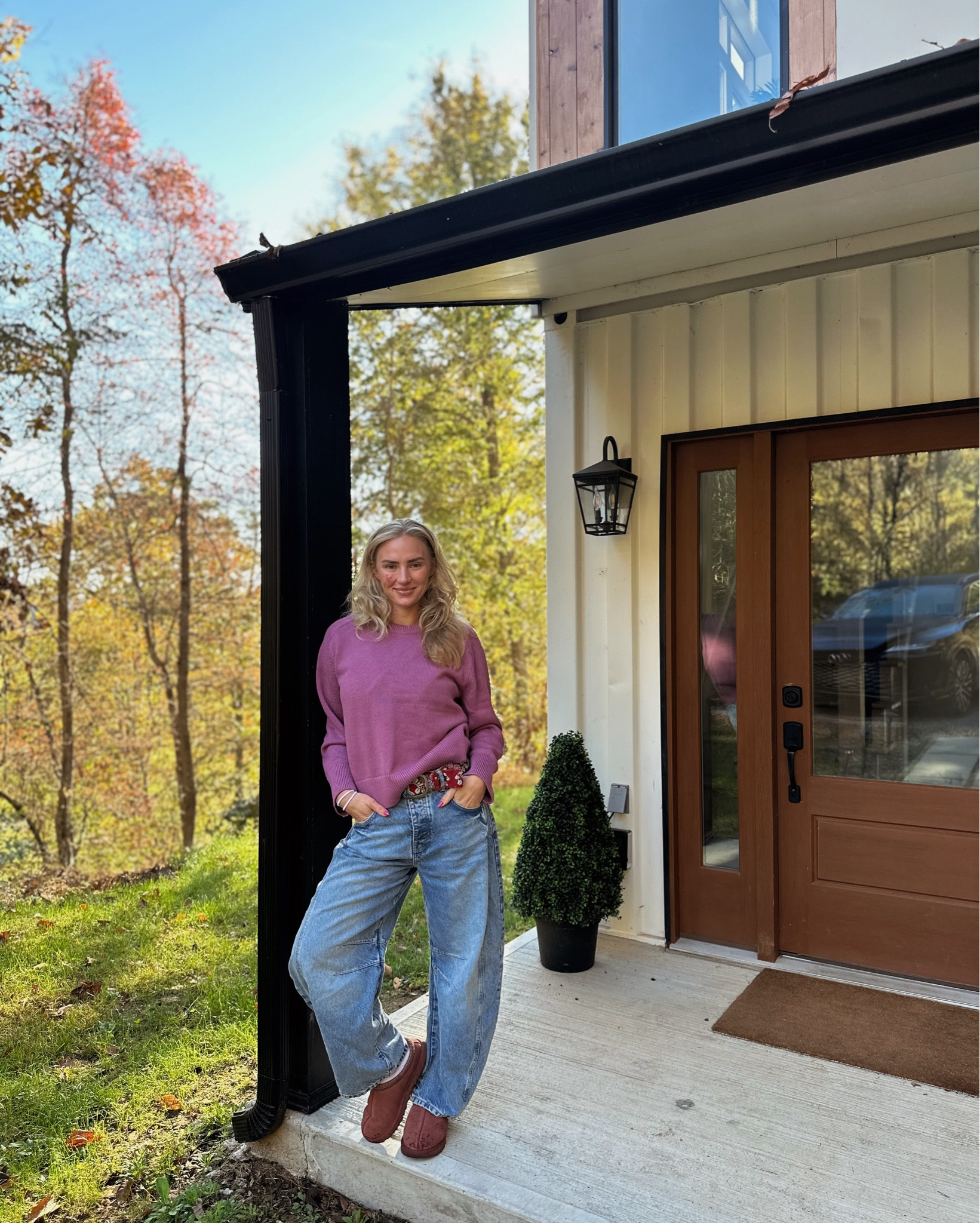 Comfy fall fit 
Everything is true to size here! 

#LTKStyleTip #LTKSeasonal