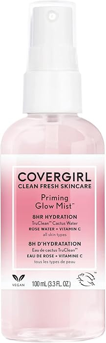 CoverGirl - Clean Fresh Skincare Priming Glow Mist, Formulated with Cactus Water, Rose Water and ... | Amazon (CA)