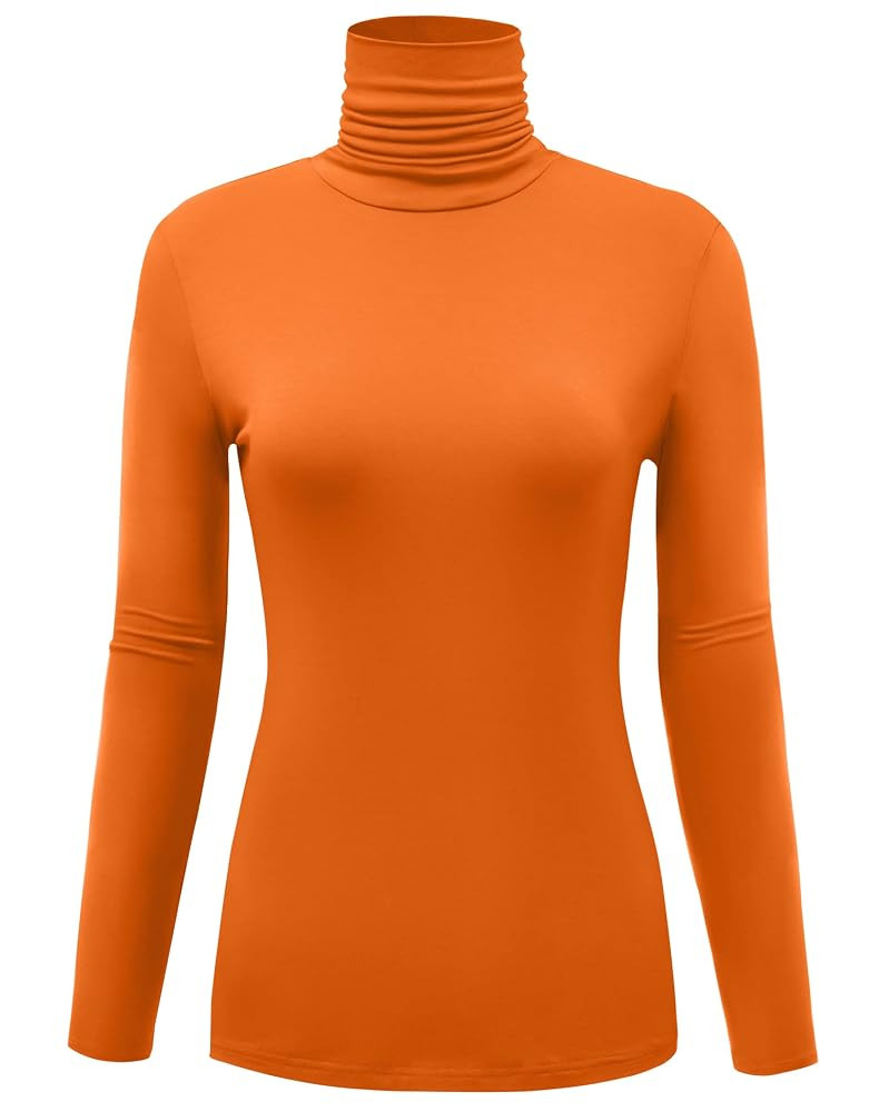 Women's Long Sleeve Lightweight Turtleneck Top Slim Fit Pullover T-Shirt (S-XXL) | Amazon (US)