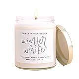 Sweet Water Decor Winter White Candle | Pine, Eucalyptus, and Cedar Seasonal Scented Soy Wax Candle  | Amazon (US)